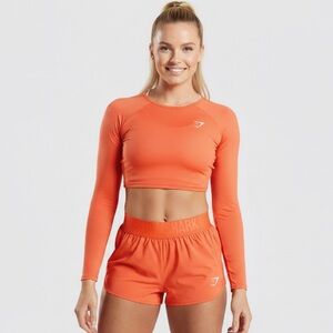 GYMSHARK Training Long Sleeve Crop Top
